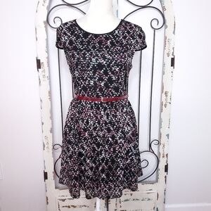 City Triangles fit and flare dress large